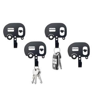 4 PCS Camper Key Holder Wall Rack
