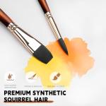 Fuumuui 10-Piece Professional Watercolor Brush Set