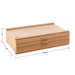 3-Drawer Wooden Artist Supply Storage Box