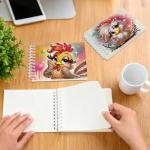 Chicken Diamond Painting Notebook Set - 80 Pages