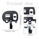 4 PCS Camper Key Holder Wall Rack