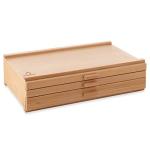 3-Drawer Wooden Artist Supply Storage Box