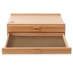 3-Drawer Wooden Artist Supply Storage Box