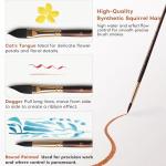 Fuumuui 10-Piece Professional Watercolor Brush Set