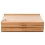3-Drawer Wooden Artist Supply Storage Box