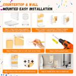 Silicone Paint Brush Holder with Drip Tray