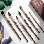 Fuumuui 10-Piece Professional Watercolor Brush Set
