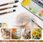 Fuumuui 10-Piece Professional Watercolor Brush Set