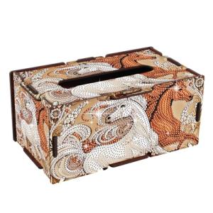 DIY Horse-Shaped Diamond Painting Tissue Box Kit