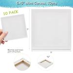 Mini Square Canvases for Painting - 10 Pack