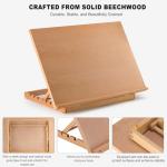 Extra Large Adjustable Beechwood Tabletop Easel