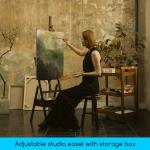 Meeden Adjustable H-Frame Easel with Storage Drawer