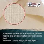 10-Ounce Unprimed Cotton Canvas Roll, 63" x 18