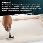 10-Ounce Unprimed Cotton Canvas Roll, 63" x 18