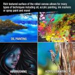 10-Ounce Unprimed Cotton Canvas Roll, 63" x 18