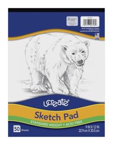 UCreate 9" x 12" Sketch Pad with 50 Sheets