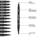 Mogyann 12-Pack Dual Brush Drawing Pens