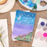 25 Sheets Cotton Watercolor Paper, 300 GSM, 4x6 Inch