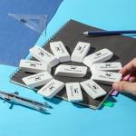 Mr. Pen White Pencil Erasers, 12 Pack