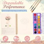 Beginner Watercolor Kit with 16 Colors & Brushes