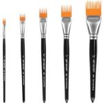 5-Piece Grainer Brush Set for Artists