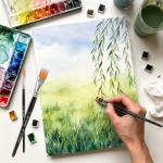 5-Piece Grainer Brush Set for Artists