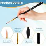 RUKIFAY 11 PCS Miniature Paint Brush Set