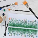 5-Piece Grainer Brush Set for Artists