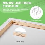 16x20 Inch Stretched Canvas, 6 Pack for Art