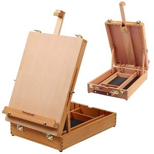 Falling in Art Wooden Tabletop Easel