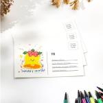 60 Blank Watercolor Postcards - 140lb Cotton Paper