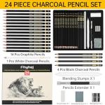 24-Piece Sketch Pencil Set for Drawing & Shading