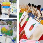 12 Inch Wooden Tabletop Easel for Art Projects