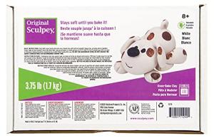 Sculpey Original White Clay, 3.75 Pounds
