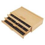 3-Drawer Wood Pastel Storage Box for Artists