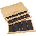 3-Drawer Wood Pastel Storage Box for Artists