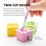 HIMI 48-Color Jelly Gouache Paint Set with Brushes