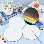 12 Pack Round Canvas Panels for Painting