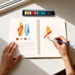 Kivzex Beginner Watercolor Workbook and Painting Kit