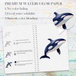 Beginner-Friendly Watercolor Workbook with 12 Patterns