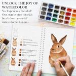Beginner-Friendly Watercolor Workbook with 12 Patterns