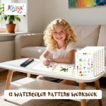 Kivzex Beginner Watercolor Workbook and Painting Kit