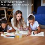 Beginner-Friendly Watercolor Workbook with 12 Patterns