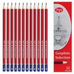 Pepy 12-Pack 4B Graphite Drawing Pencils