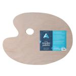 Oval Wooden Palette 11.75x15.75 Inches