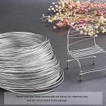 Silver Aluminum Craft Wire - 656 Feet, 18 Gauge