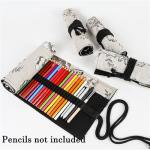 Peony Flower Pencil Roll Organizer for Artists