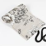 Peony Flower Pencil Roll Organizer for Artists