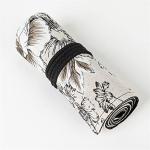 Peony Flower Pencil Roll Organizer for Artists