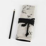 Peony Flower Pencil Roll Organizer for Artists